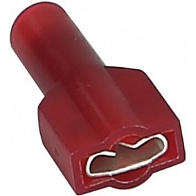 Vlakstekker volledig geisoleerd Rood 0.5 - 1.5 mm² (100 stuks)