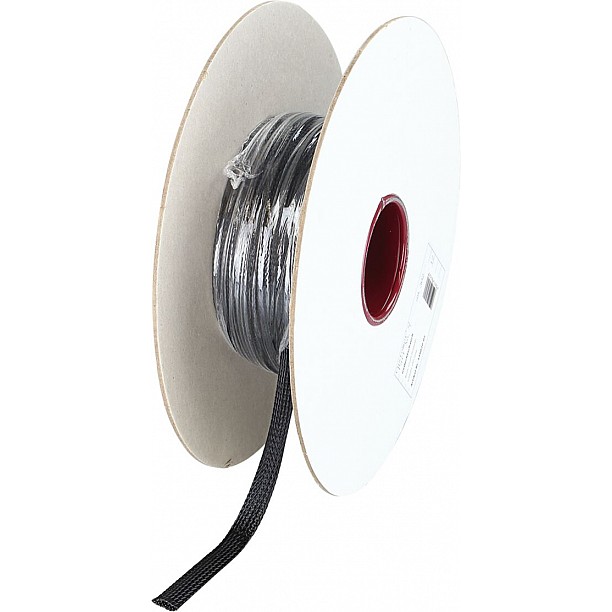 Gevlochten Kabelbescherming 8 - 17 mm Polyester Zwart Lengte 50 meter