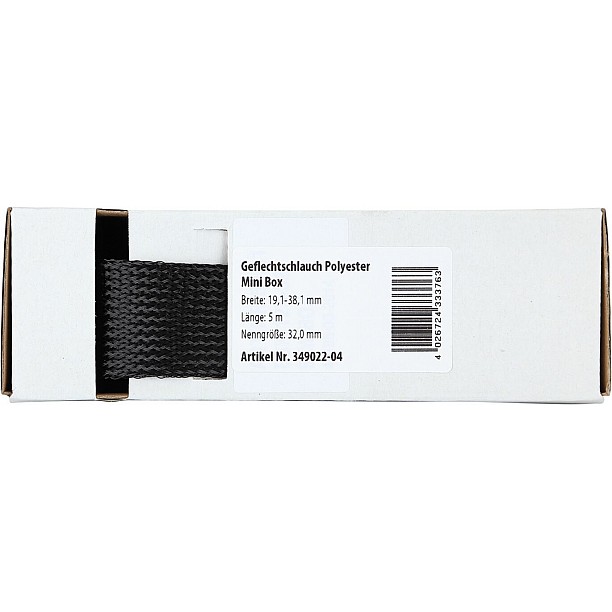 Gevlochten Kabelbescherming Mini Box 19.1 - 38.1 mm / Lengte 5 meter