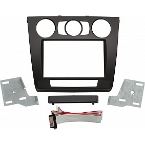 2-DIN Paneel BMW 1-Serie (E81 / E82 / E87 / E88) 2007-2013 Kleur: Zwart