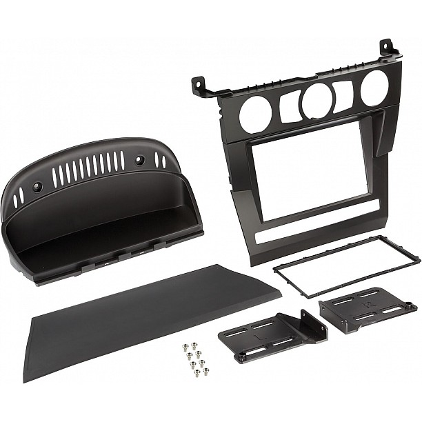 2-DIN Paneel BMW 5-Serie (E60) 2003-2007 Kleur: Zwart