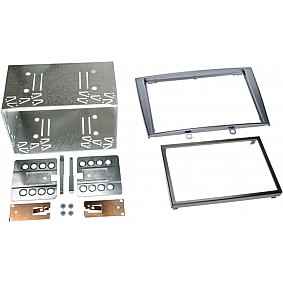 2-DIN Paneel Peugeot 308 (4**) 2007-2009 / 308 SW (4**) 2008-2009 Kleur: Zilver