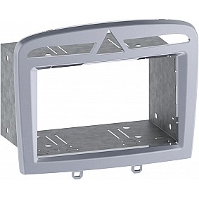 2-DIN Paneel Peugeot 308 (4**)  308 SW (4**) 308 CC (4**)  Kleur: Warm zilver