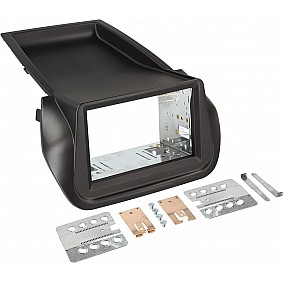 2-DIN Paneel Citroën Nemo - Fiat Fiorino - Peugeot Bipper- Kleur : Zwart