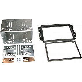 2-DIN Paneel Chevrolet Epica (KLAL) - Aveo (KLAS) - Captiva (KLAC) - Kleur: Zwart