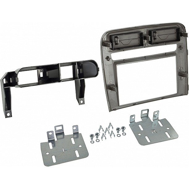 2-DIN Paneel Fiat Grande Punto 2005-2010 Kleur: Antraciet Metallic