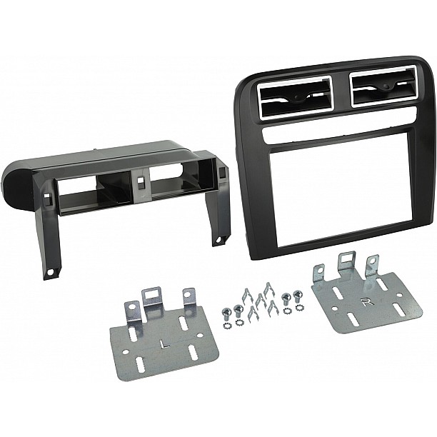 2-DIN Paneel Fiat Grande Punto 2005-2010 Kleur: Zwart