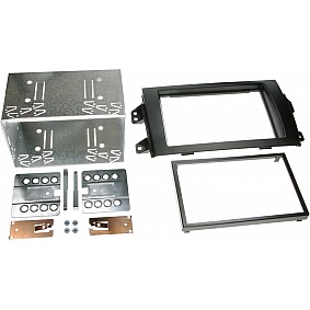 2-DIN Paneel Fiat Sedici (FY/GY) - Suzuki SX4 (EY/GX)  Kleur: zwart