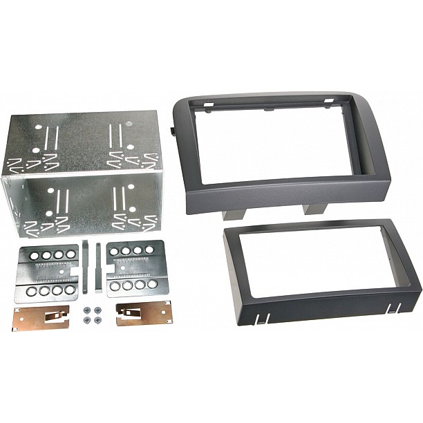 2-DIN Paneel Fiat Croma | 2005-2010 | Kleur: Zwart