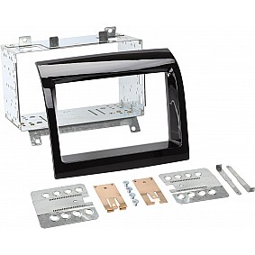 2-DIN Paneel Fiat Ducato (ZAF250) Citroën Jumper/Relay (250) - Peugeot Boxer (Y)  Kleur: Piano Zwart