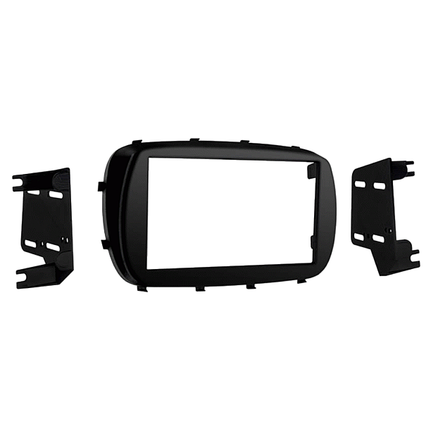 2-DIN Paneel Fiat 500X 2015-2019 Kleur: Zwart (METRA)