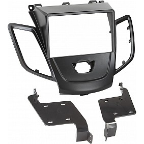 2-DIN Paneel Ford Fiesta (JA8)  2008-2017 - Kleur: Zwart