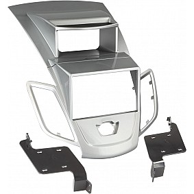 2-DIN Paneel Ford Fiesta (JA8) 2008-2017 - Kleur: Zilver