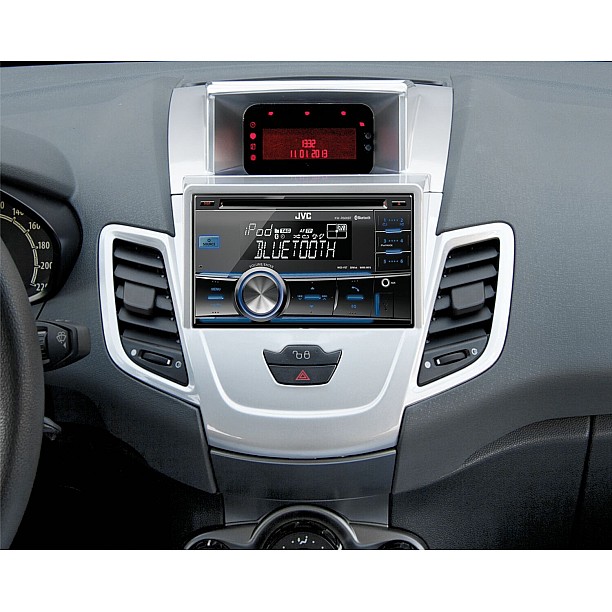 2-DIN Paneel Ford Fiesta met Multifunctioneel display 2008-2017 - Kleur: Zilver
