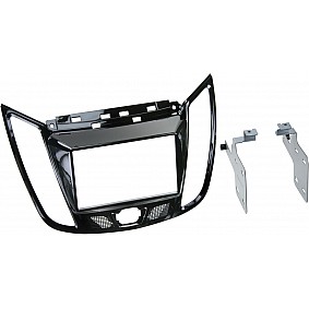 2-DIN Paneel Ford C-Max (DXA) / Kuga (DM2) Kleur: Piano Zwart