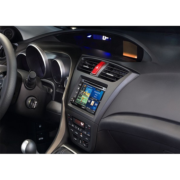 2-DIN Paneel Honda Civic | 2012-2019 | Kleur: Zwart