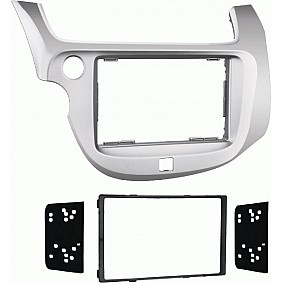 2-DIN radiopaneel Honda Fit/Jazz(GE) 2008-2015 zilver (METRA)