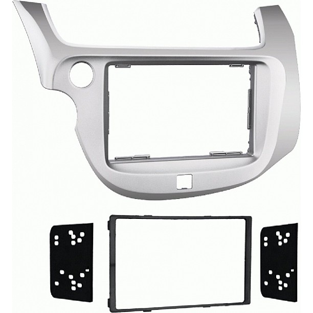 2-DIN radiopaneel Honda Fit/Jazz(GE) 2008-2015 zilver (METRA)