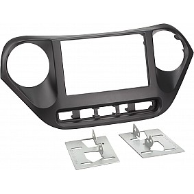 2-DIN Paneel Hyundai i10 2013-2019 - Kleur: zwart