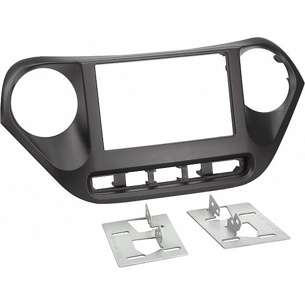 2-DIN Paneel Hyundai i10 2013-2019 - Kleur: zwart