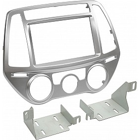 2-DIN Paneel Hyundai I20 2012-2014 Kleur: Zilver