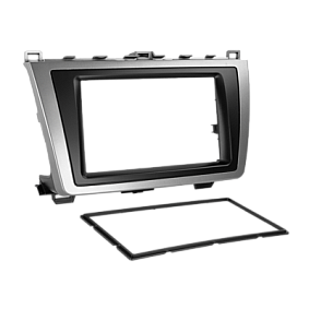 2-DIN Paneel Mazda 6- 2008-2012 - Kleur: Zwart/Zilver