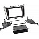 2-DIN Paneel Mazda 6- 2008-2012 Kleur: Zwart/Zilver 2-DIN Paneel Mazda 6- 2008-2012 Kleur: Zwart/Zilver