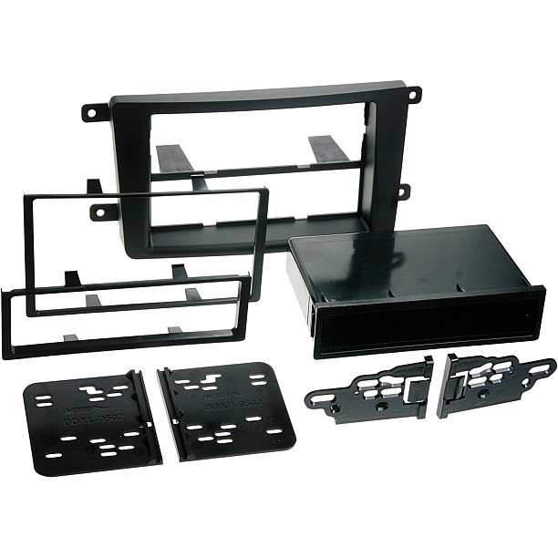 2-DIN Paneel Mazda CX 9 (TB) 2007-2015 Kleur: Zwart (METRA)