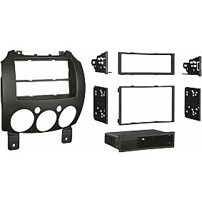2-DIN Paneel Mazda 2 (DE)- 10/2007- 02/2015 Kleur: Zwart (METRA)