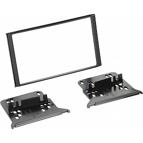 2-DIN Paneel Kia Sorento (JC (JC)  2006-2009 Kleur: Zwart (METRA)