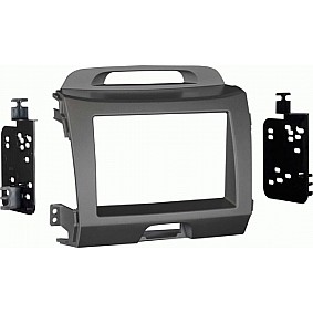 2-DIN radiopaneel Kia Sportage(SL) 08/2010-01/2016 grijs (METRA)