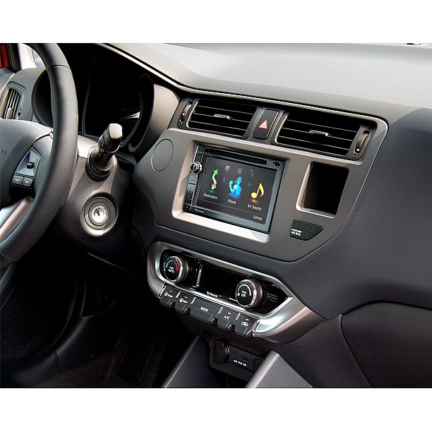 2-DIN Paneel Kia Rio 2011-2015 Kleur: Antraciet