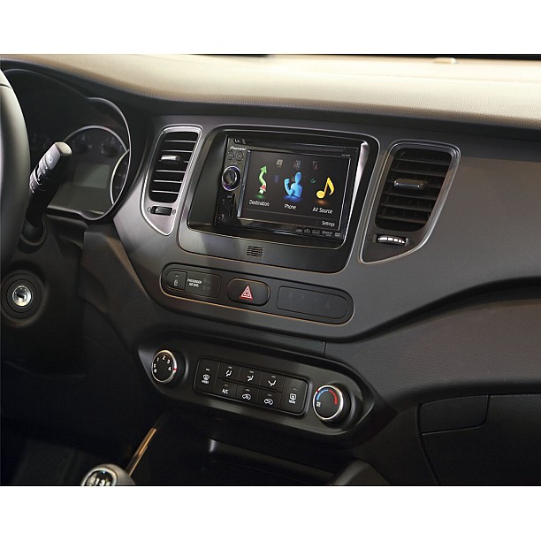 2-DIN Paneel Kia Carens IV (RP) 2013-2019 Kleur: Zwart 2-DIN Paneel Kia Carens IV (RP) 2013-2019 Kleur: Zwart