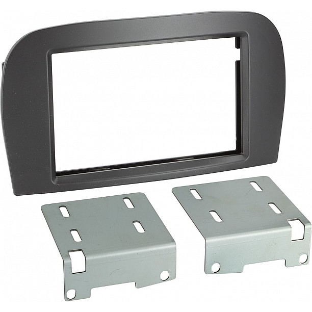 2-DIN Paneel Mercedes Benz SL-Klasse R230 2005-2011 Kleur: Zwart