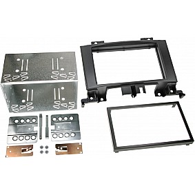2-DIN Paneel Mercedes Benz Sprinter (W906) - Volkswagen CrafterI (2EC/2EK/2F)  Kleur: Zwart