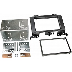 2-DIN Paneel Mercedes Benz Sprinter W906 - Volkswagen Crafter  Kleur: Zwart