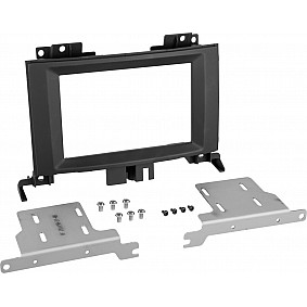 2-DIN Paneel Mercedes Benz Sprinter W906 - Volkswagen Crafter  Kleur: Zwart