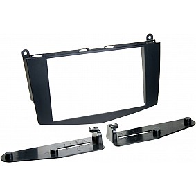 2-DIN Paneel Mercedes Benz C-Klasse (W204) (S204) 2007-2011 Kleur: Zwart