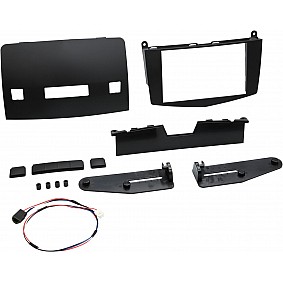 2-DIN Paneel Mercedes Benz C-Klasse ( W204)(S204)  2007-2011 Kleur: Zwart