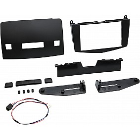 2-DIN Paneel Mercedes Benz C-Klasse W204 2007-2011 Kleur: Zwart