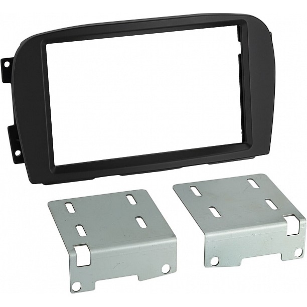 2-DIN Paneel Mercedes Benz SL-Klasse R230 2001-2005 - Kleur: Zwart