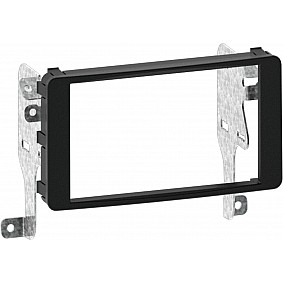 2-DIN Paneel Mitsubishi Lancer (CY0) 2007-2018 Kleur: Zwart