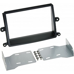 2-DIN Paneel Mitsubishi L 200 (KAOT) 2006-2015 Kleur: Zwart
