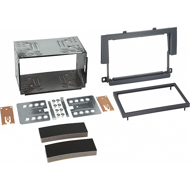 2-DIN Paneel Mitsubishi Colt 2004-2009 Kleur: Zwart