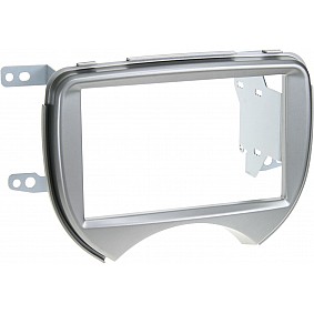 2-DIN Paneel Nissan Micra (K13) 2010-2013 Kleur: Zilver