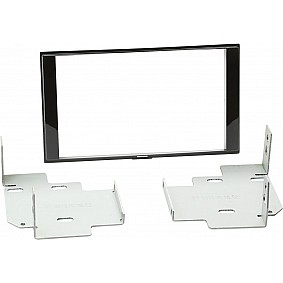 2-DIN Paneel Nissan Micra/ Note 2013-2019 - Kleur: Piano Zwart