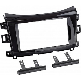 2-DIN Paneel Nissan Navara (NP300) 2016-2019 Kleur: Piano Zwart