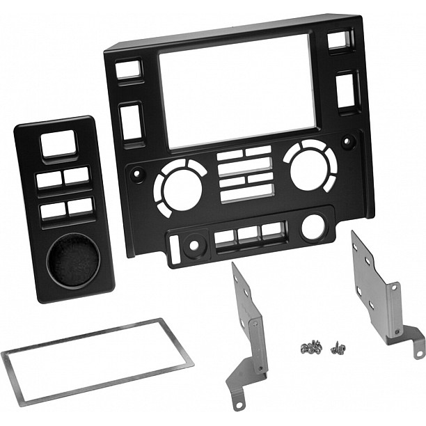 2-DIN Paneel Land Rover Defender 2007-2016 - Kleur: zwart