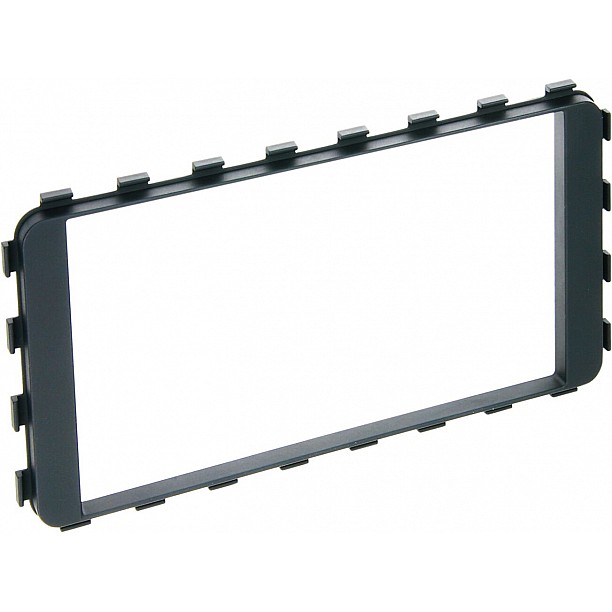 2-DIN Paneel Toyota iQ (AJ1) 2009-2019 Kleur: Zwart