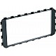 2-DIN Paneel Toyota iQ (AJ1) 2009-2019 Kleur: Zwart